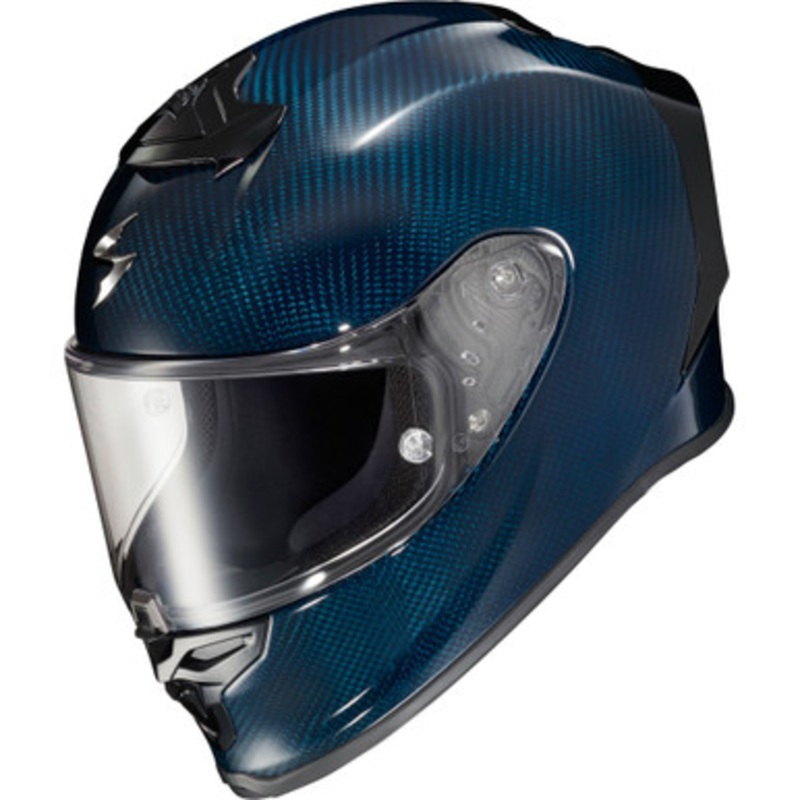 SCORPION EXO R1 Air Carbon Blue Helmet
