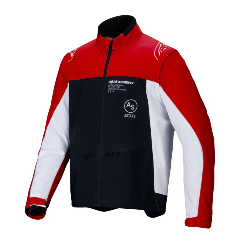 Alpinestars Lite-Dura Softshell Jacket – Black/Bright Red/White