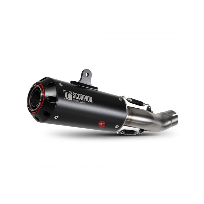 Scorpion YZF-R125 Red Power Full System Black Ceramic Coated Sleeve 2021-2023