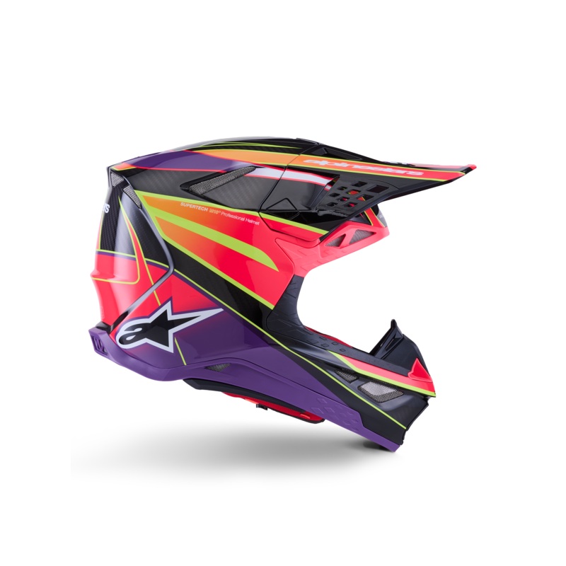 Supertech M10 Era Helmet ECE|XS|S|M|L|XL|2XL|Pink/Violet/Yellow Fluo Glossy