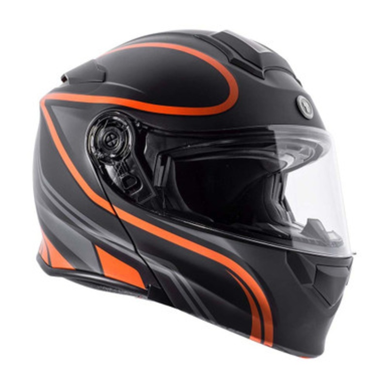 TORC T-28 Bluetooth Vapor Orange Helmet