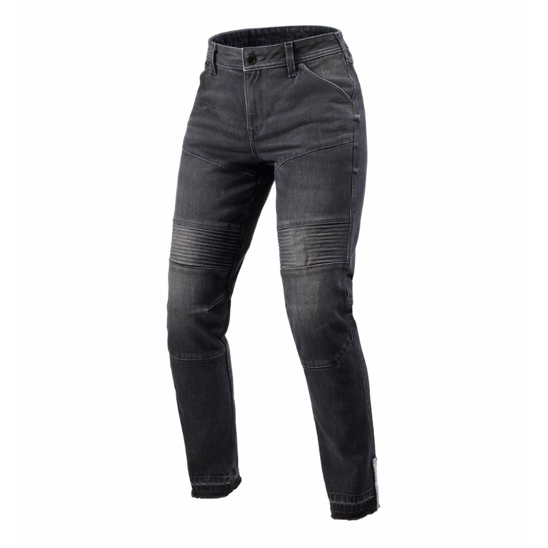REV’IT! Moto 2 Slim Fit Ladies Jeans – Dark Black Stone