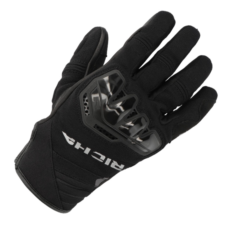 Richa Stradale Summer Gloves – Black/Black