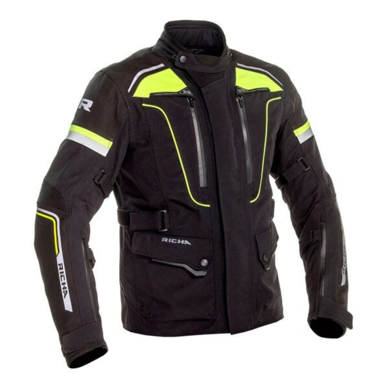 Richa Infinity 2 Pro Waterproof Mens Jacket – Black/Fluo | Infinity Motorcycles