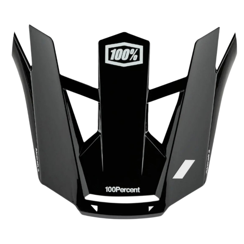 100% Aircraft 2 Replacement Cycle Visor Black / White