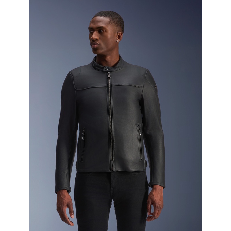 Blacktrack Leather Jacket|S|M|L|XL|2XL|3XL|4XL