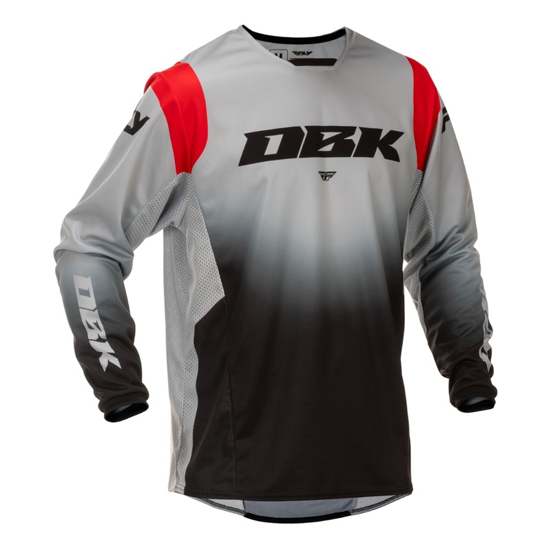 FLY 2026 Kinetic DBK Jersey – Grey/Black/Red