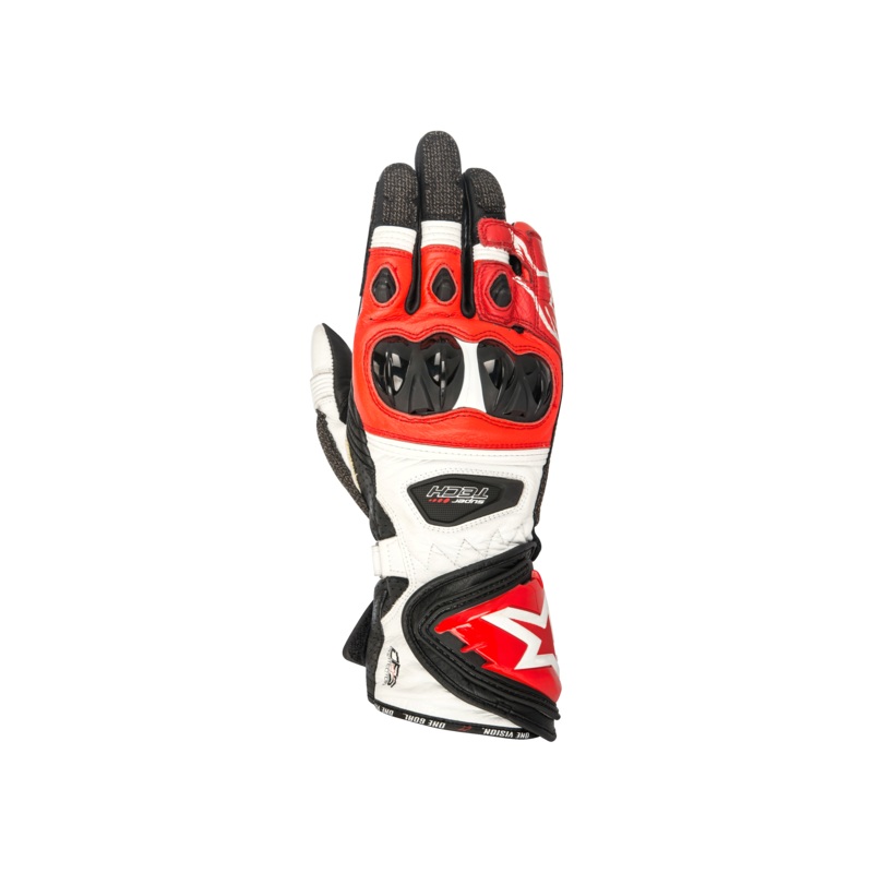 Supertech Gloves|S|M|L|2XL|XL|3XL|Black/White/Red