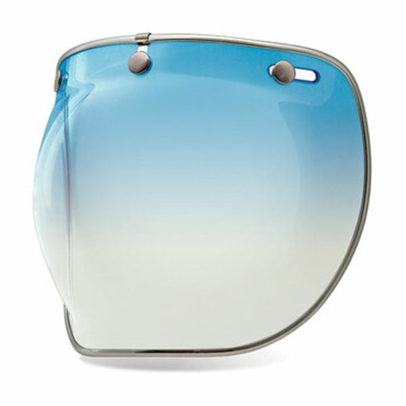 Bell Custom 500 3-Snap Bubble Deluxe Visor – Ice Blue Gradient