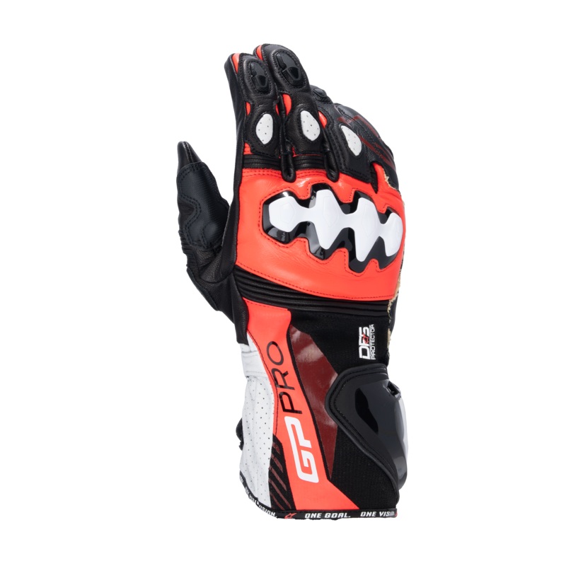 GP Pro RS4 Gloves|S|M|L|XL|2XL|3XL|Black/Red Fluo/White