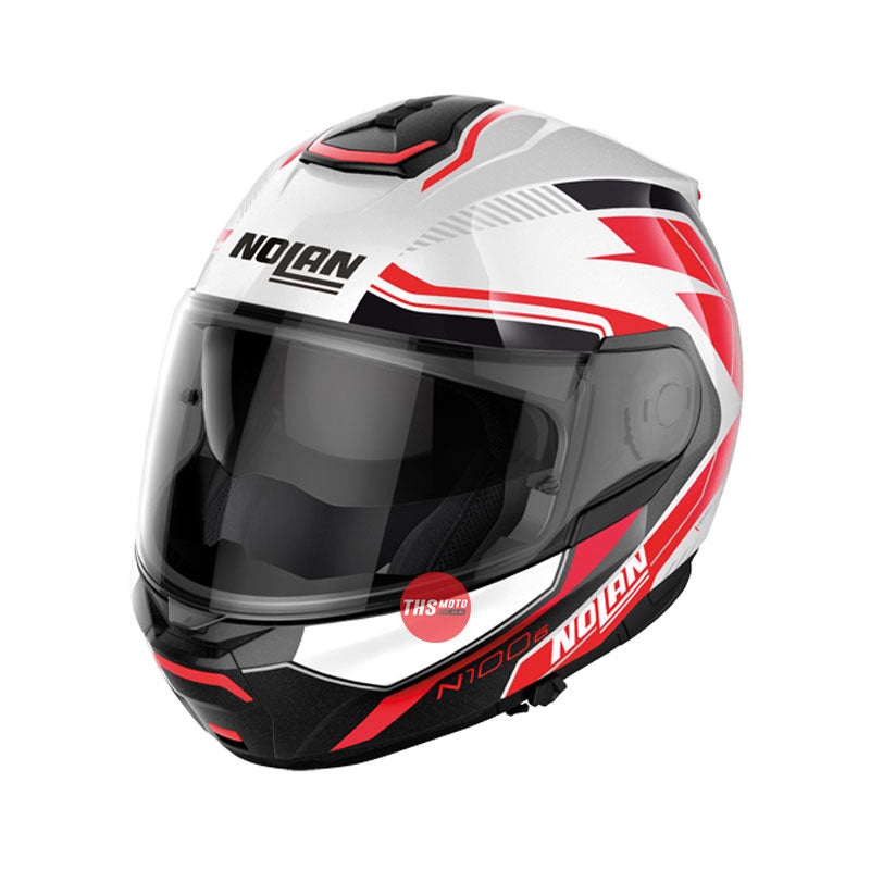 Nolan Helmet N1006 Surveyor Metal White / Red Black Size 2XL