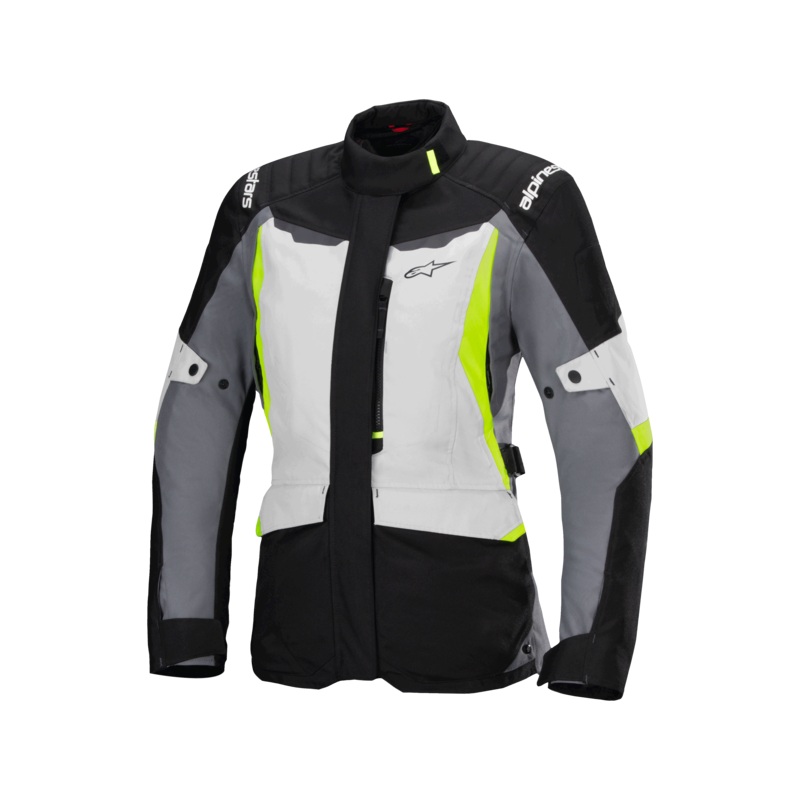 Stella ST-1 Waterproof Jacket|XS|S|M|L|XL|2XL|Ice Gray/Black/Yellow Fluo