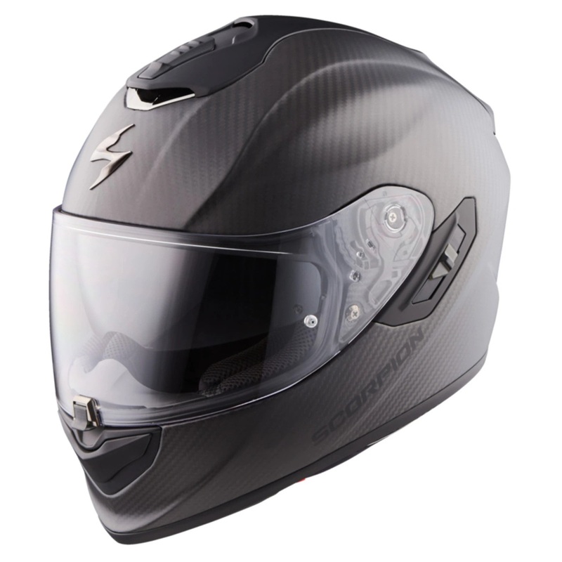 Scorpion EXO-1400 EVO II CARBON AIR SOLID Matt Black Road Helmet Size Medium 58cm