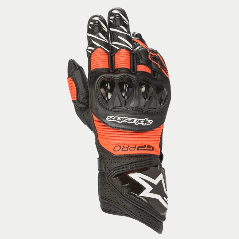GP Pro RS3 Gloves|S|M|L|XL|2XL|3XL|Black/Red Fluo