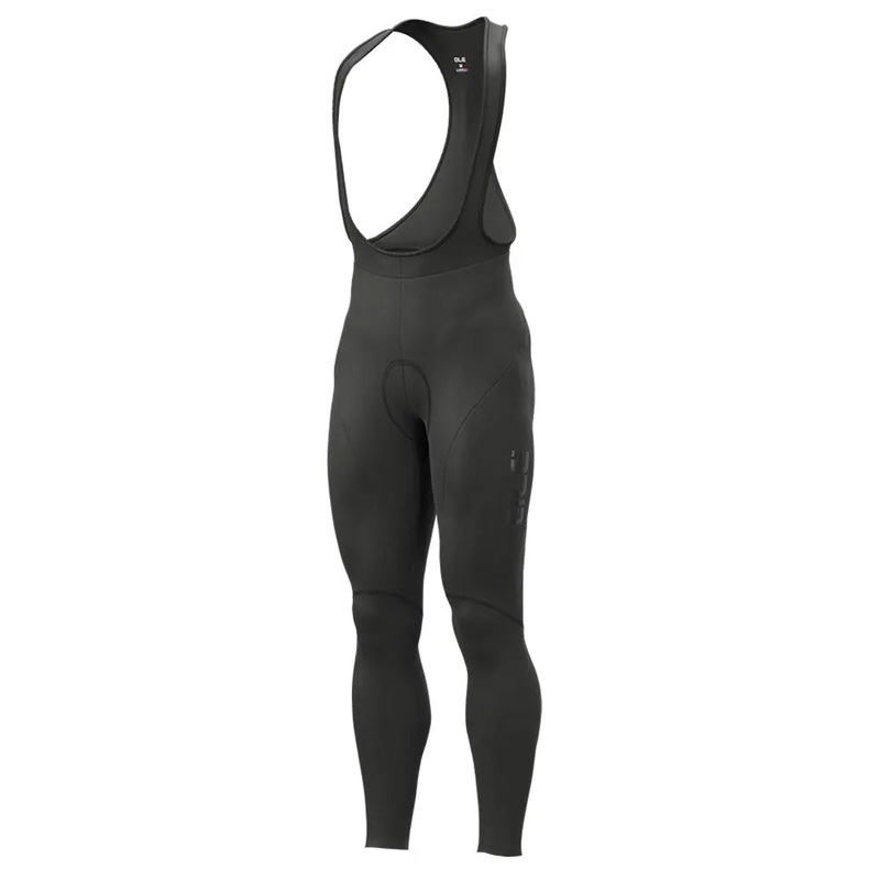 Ale Clothing Winter Solid Cycle Bib Tights Black