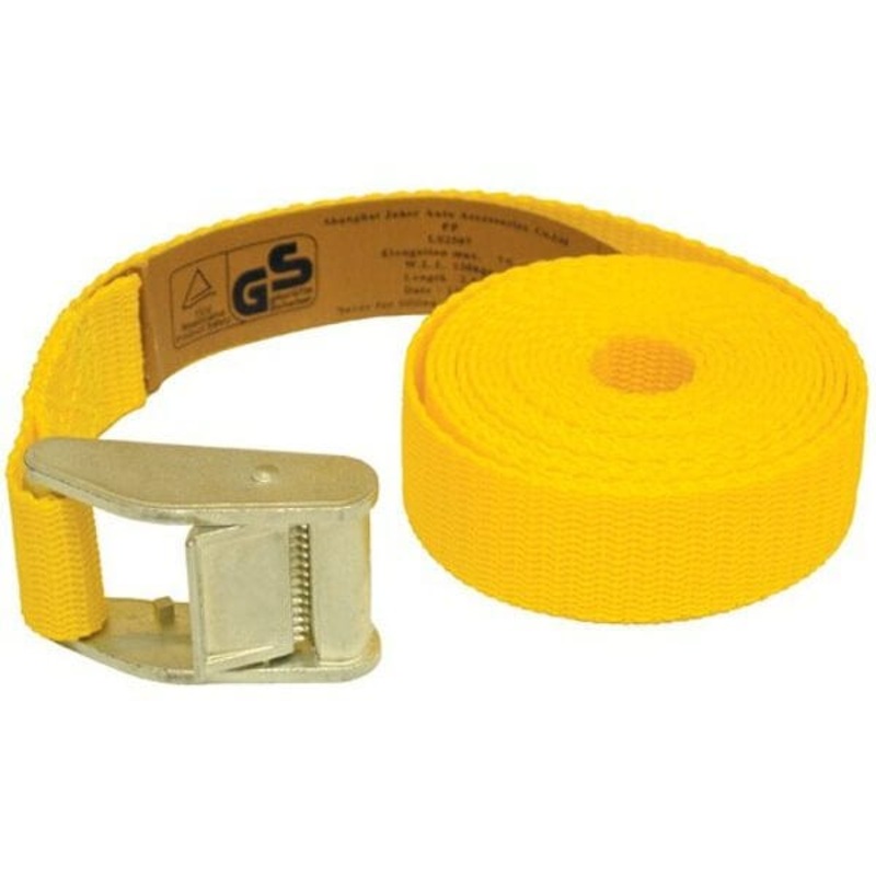 Bike It Tiedown 2 Piece Micro-Strap – Yellow: 2.5mx25mm