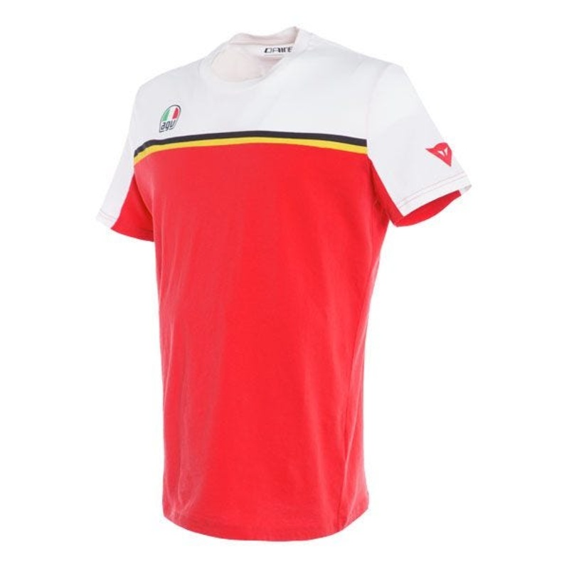 Dainese Fast-7 T-Shirt – White/Red