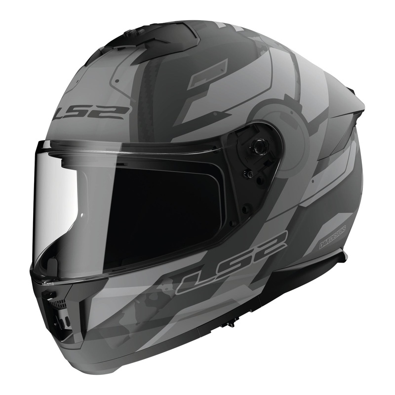 LS2 FF808 Stream II Shadow – Matte Titanium / Grey Size Small 56cm