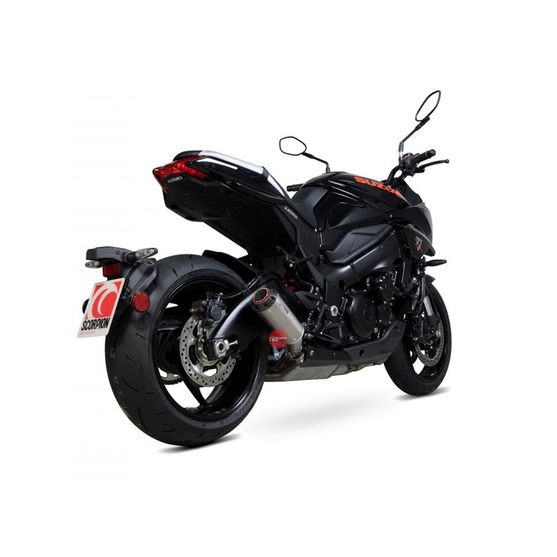 Scorpion Suzuki Katana 2019-22 Half Sys tem Red Power Titanium