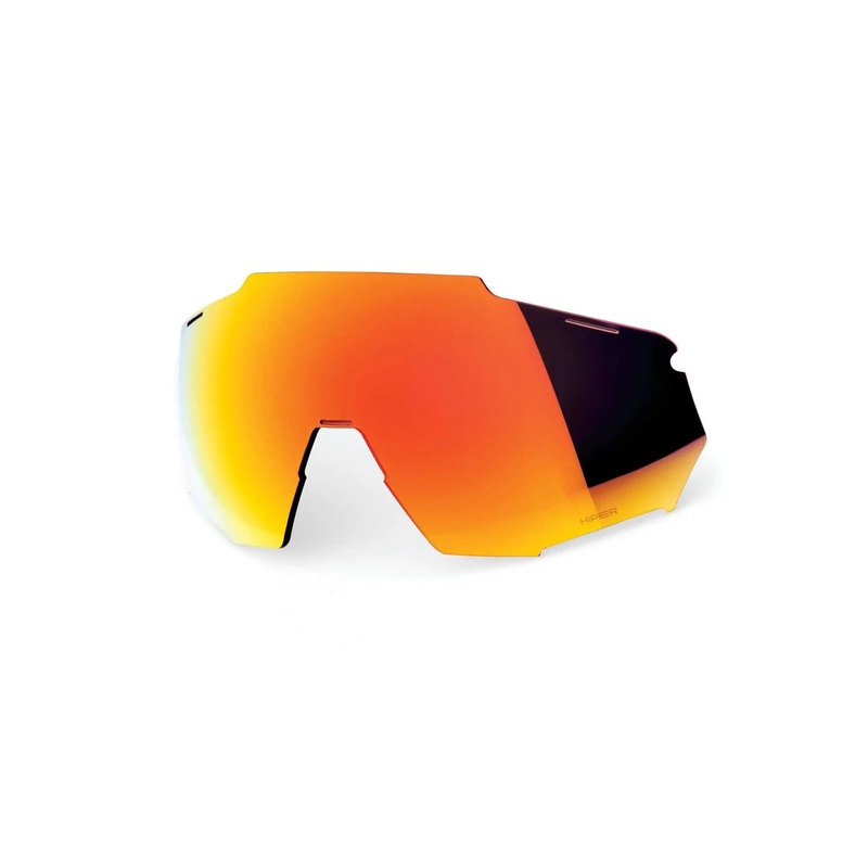 100% Racetrap 3.0 Replacement Lens HiPER Red Multilayer Mirror