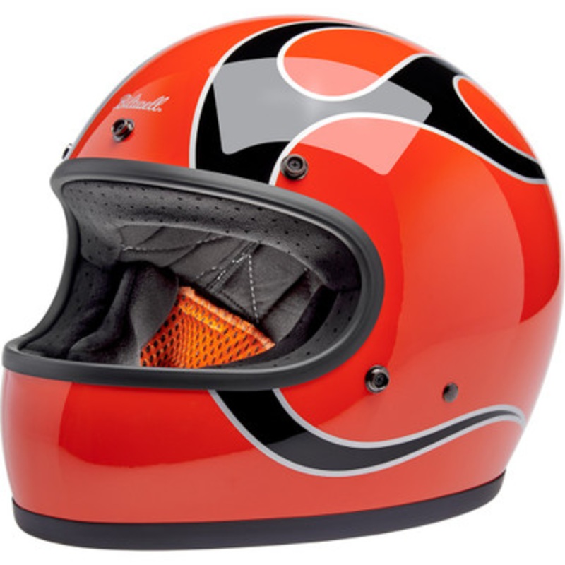 BILTWELL Gringo Flames Helmet|XS|S|M|L|XL|2XL