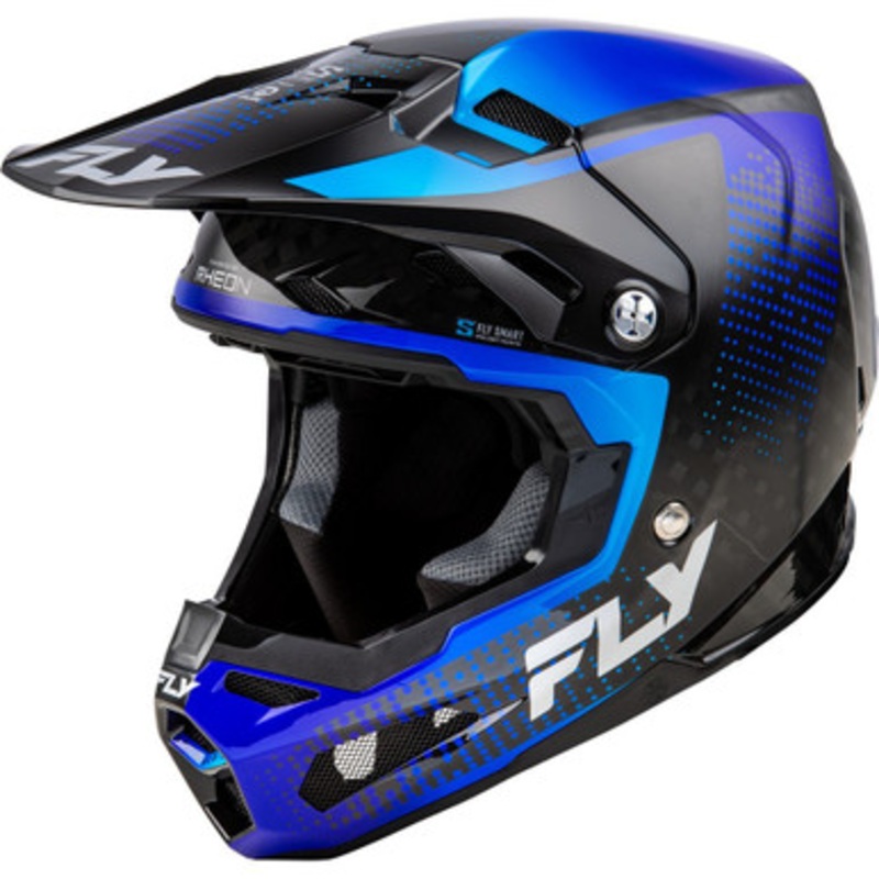 FLY RACING Formula S Carbon Protocol Helmet – Black Carbon/Blue