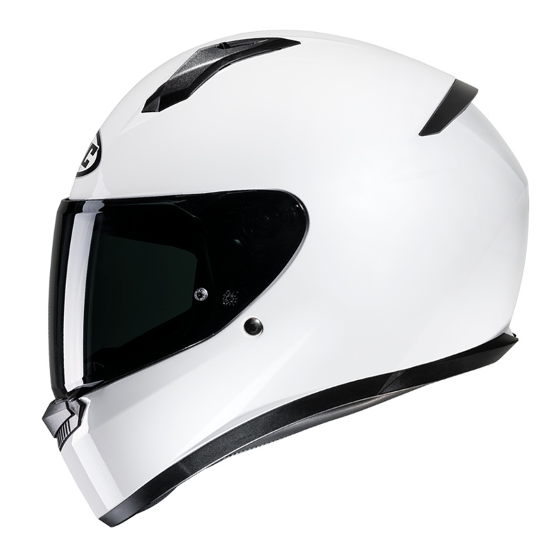 HJC C10 White Motorcycle Helmet Size XS 55cm