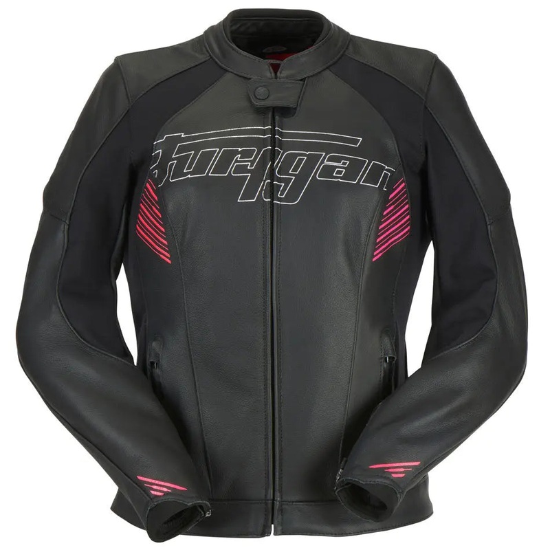 Furygan Alba Ladies Leather Jacket Black / Pink