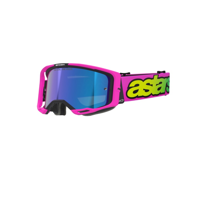 Vision 8 Vista Goggle|Pink Fluo/Yellow Fluo/Mirror Blue