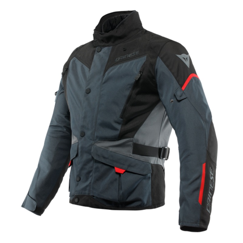Dainese Tempest 3 D-Dry Jacket – Ebony/Black/Lava Red