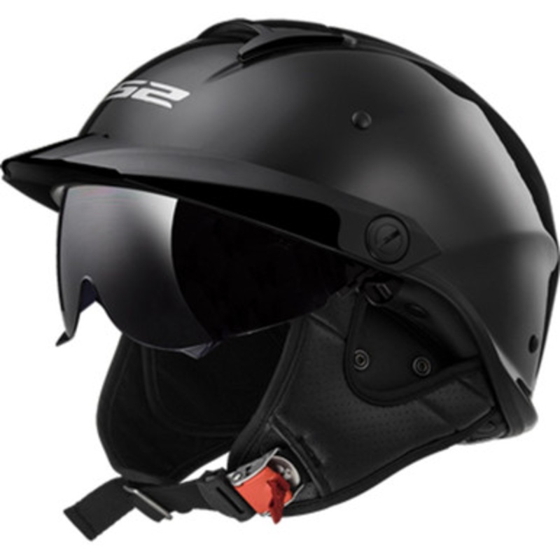 LS2 Rebellion Solid Gloss Black Helmet