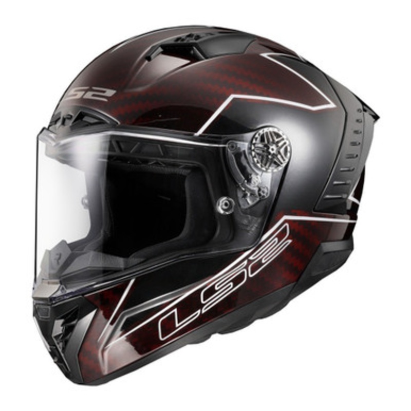 LS2 Thunder Carbon FIM Helmet – Red Carbon