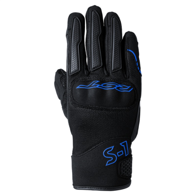 RST S1 Mesh CE Mens Gloves – Black/Neon Blue