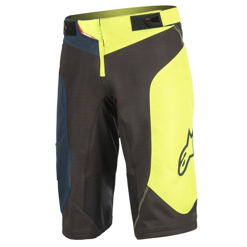 Youth Vector Shorts|22|24|26|Black/Acid Yellow