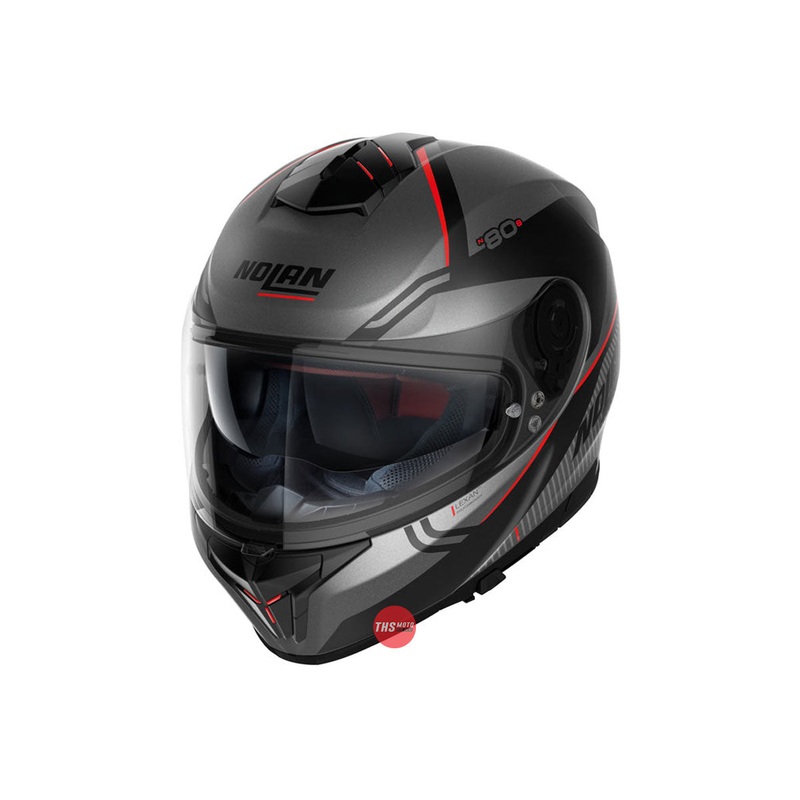 Nolan Helmet N80-8 Astute N-Com Flat Lava Grey Size 2XL