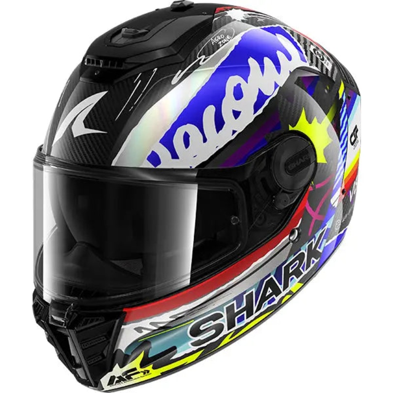 Shark Spartan RS Carbon Streetrush Carbon / Blue / Yellow / White