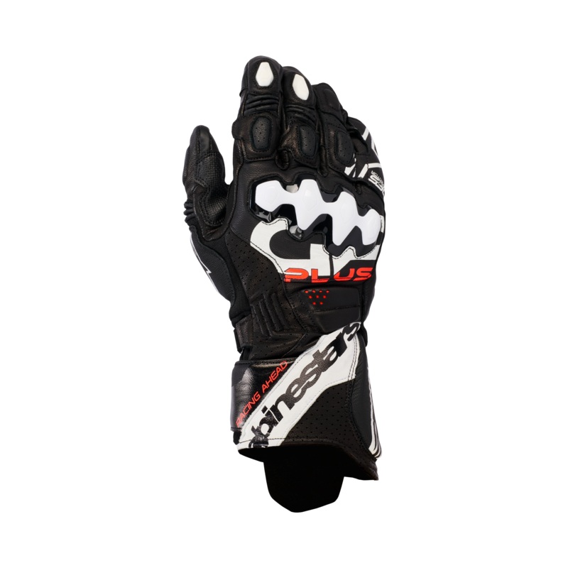 GP Plus R V3 Leather Gloves|S|M|L|XL|2XL|Black/White