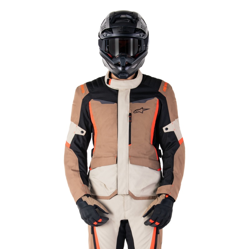 ST-1 Waterproof Jacket|S|M|L|XL|2XL|3XL|4XL|Dark Khaki Sand/Black/Red Fluo