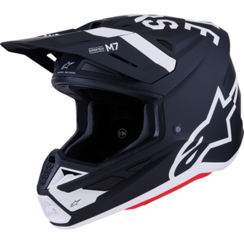 ALPINESTARS SM7 Dasher Helmet – Matte Black/White