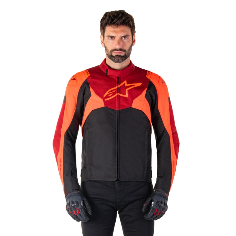 T-Jaws V4 Waterproof Jacket|S|M|L|XL|2XL|3XL|4XL|Black/Red Fluo/Dark Red