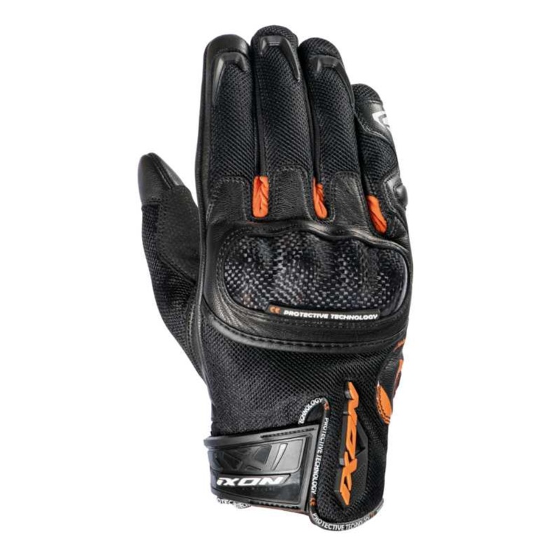 Ixon RS Rise Air Gloves – Black/Orange | Infinity Motorcycles