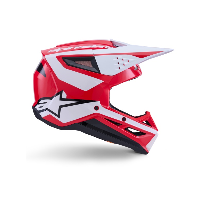 SM3 Heat Helmet ECE06/DOT|S|M|L|XL|2XL|Red/White/Black Glossy