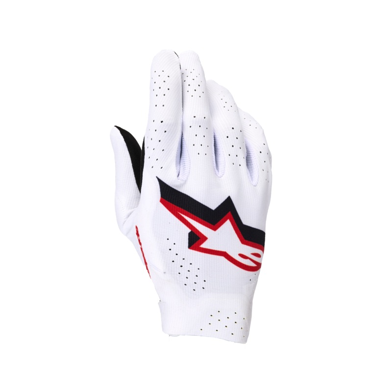 Supertech MX Gloves|S|M|L|XL|2XL|3XL|4XL|White/Black/Fire Red