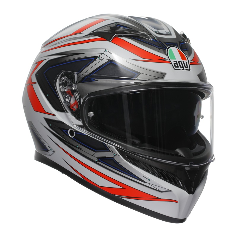 AGV K3 Space – White/Fluo Red||2XS|XS|S|MS|M|ML|L|XL|2XL|3XL|Size