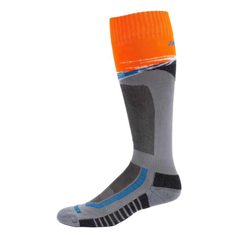 Klim Aggressor Vented Socks – Twoually/Monument/Strike Orange