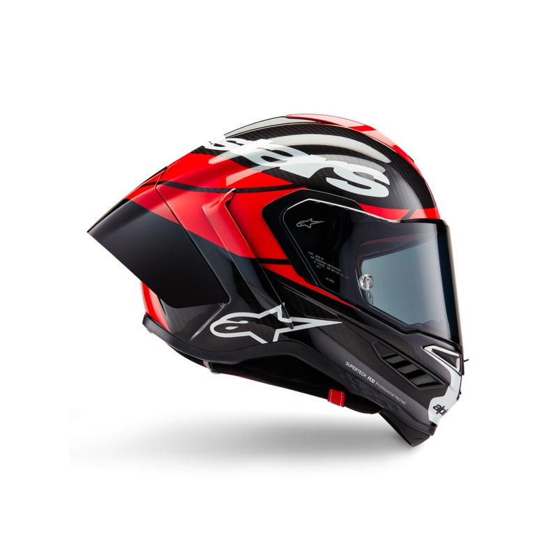 Supertech R10 Element Helmet|XS|S|M|L|XL|2XL|Black/Carbon Bright Red/White Glossy