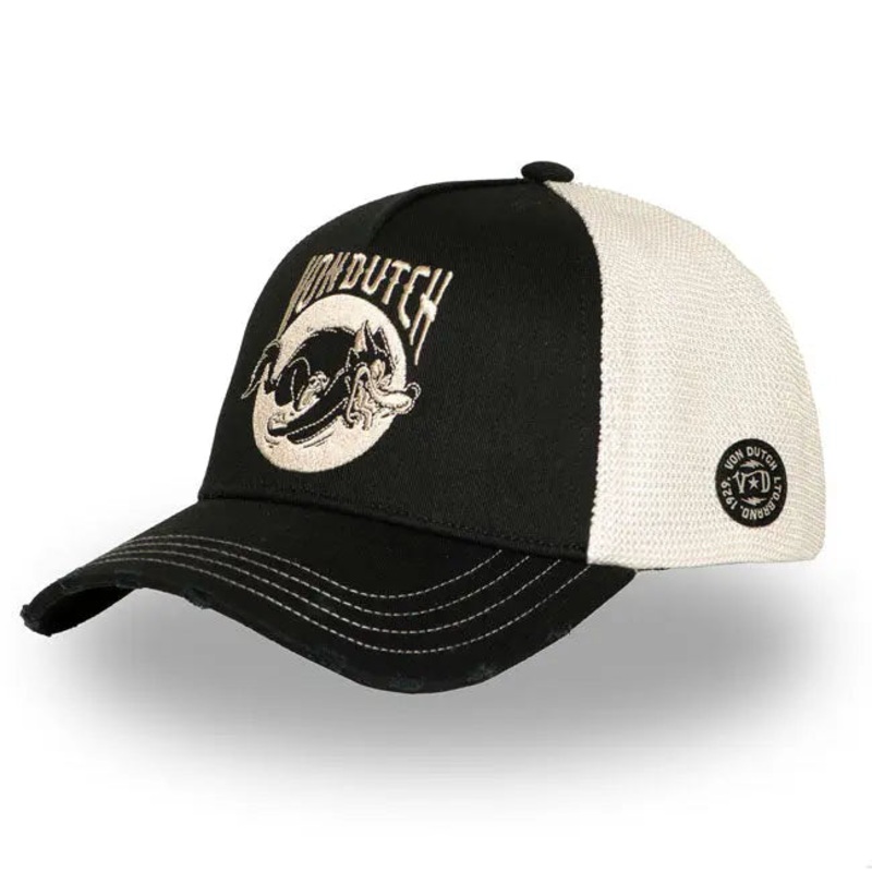 Von Dutch Wild Wolf Cap Black / White