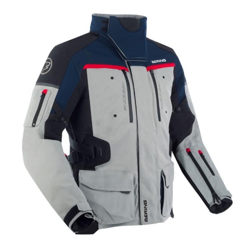 Bering Freeway Jacket – Grey/Blue | Motorcycle Clothing | Infinity