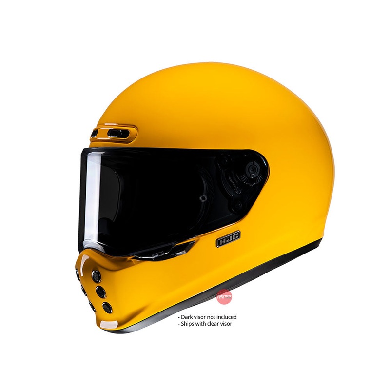HJC V10 Deep Yellow Road Helmet Size Large 59cm