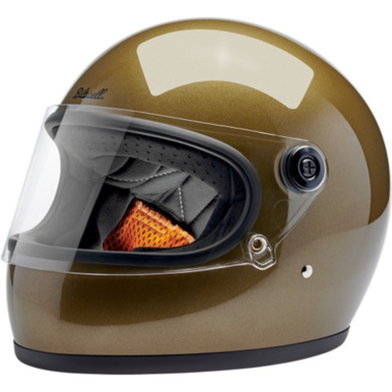 BILTWELL Gringo S Ugly Gold Helmet